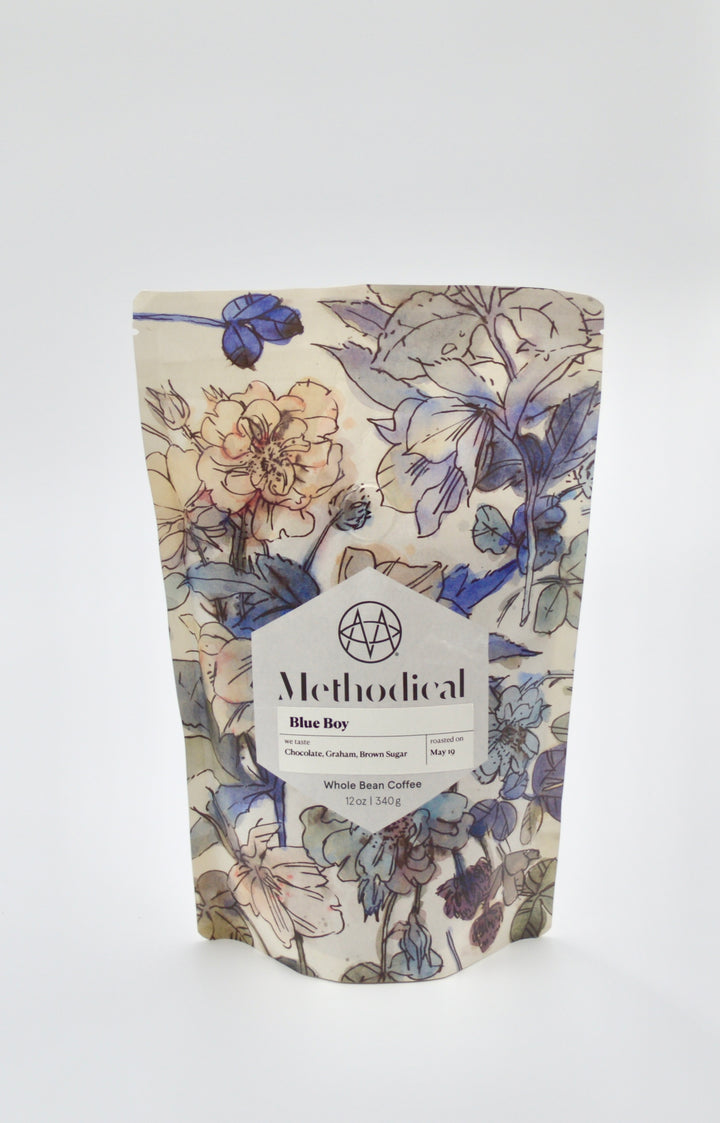 Coffee spa gift box with artisan Methodical Blue Boy Coffee.