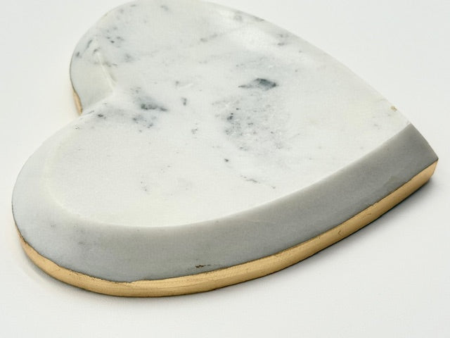 Heart-shaped marble trinket dish for the Bridal Bliss gift box