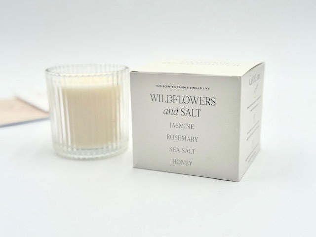 Wildflowers and Salt' scented candle for the soon-to-be "Mrs." in the Bridal Bliss gift box