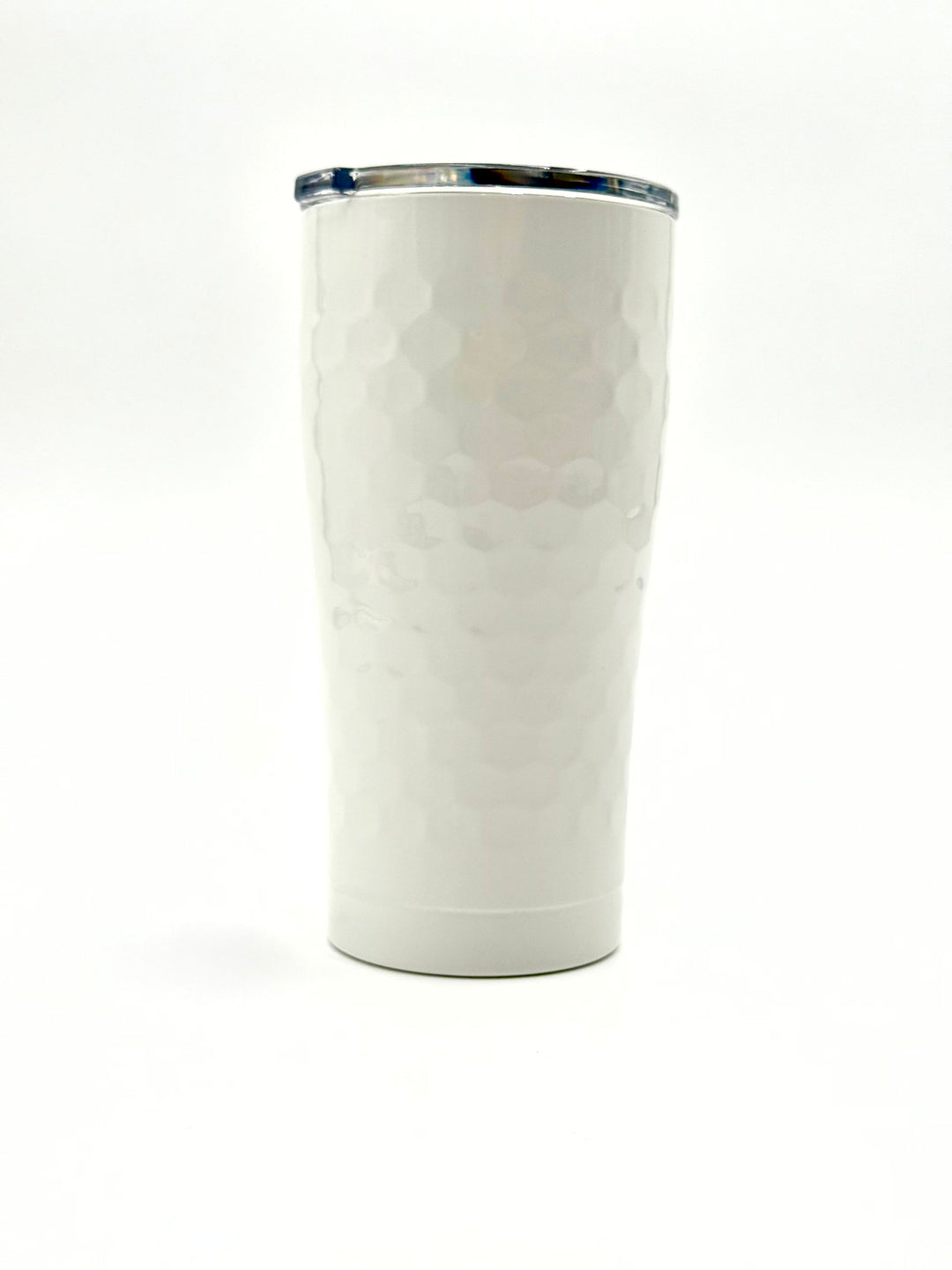 White 20 oz dimpled golf tumbler from SIC Cups included in Fore Her women’s golf gift box