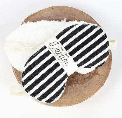 Pretty in Pink Gift Box Black and white striped sleep mask