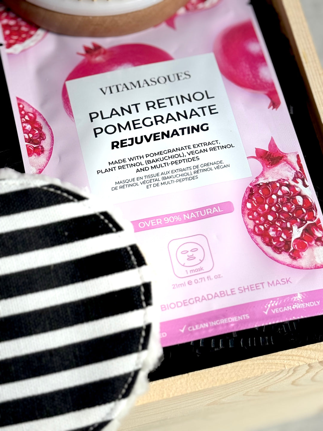 pretty in pink gift box with eye mask and skincare essentials
